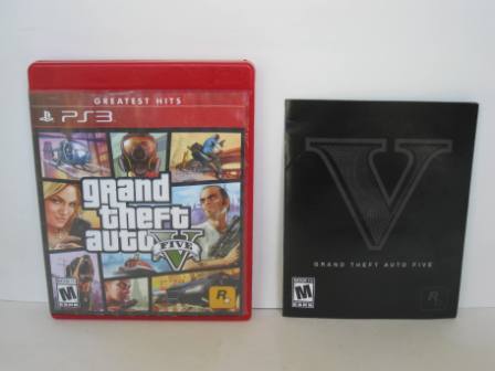 Grand Theft Auto V Five - GTA 5 GH (CASE & MANUAL ONLY) - PS3